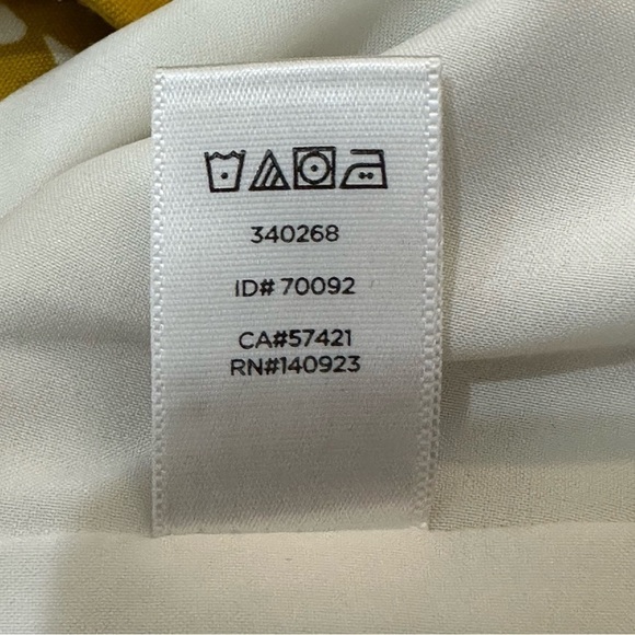 Loft Pencil Skirt White Mustard Floral Career Office Summer Spring - Picture 6 of 6